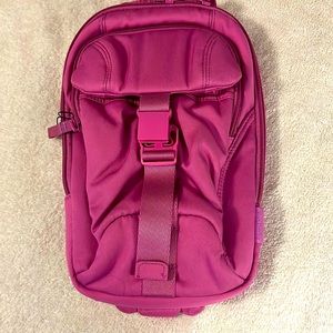 Rich Orchid Utility Sling Backpack and Zip ID Lanyard (can be sold separate)